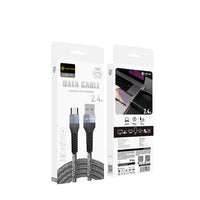 Lenyes LC987 USB-A to Type-C Hızlı Şarj Özellikli Örgülü Data ve Şarj Kablosu 1M 2.4A