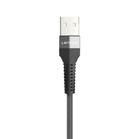 Lenyes LC987 USB-A to Type-C Hızlı Şarj Özellikli Örgülü Data ve Şarj Kablosu 1M 2.4A