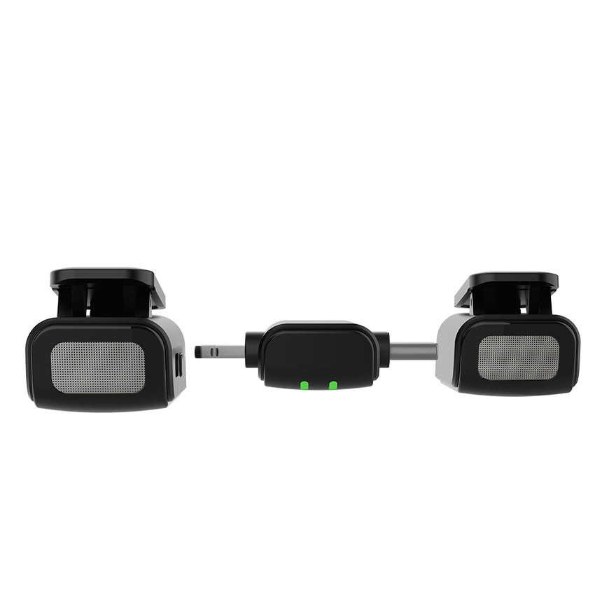 Lenyes LM203 2 in1 Type-C ve Lightning Portlu Kablosuz Yaka Mikrofonu