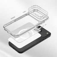 Lenyes iPhone 17 Air Kılıf | M-safe Şarj Özellikli Metal Kamera Çerçeveli Airbag Tasarımlı CK221 PC Kapak