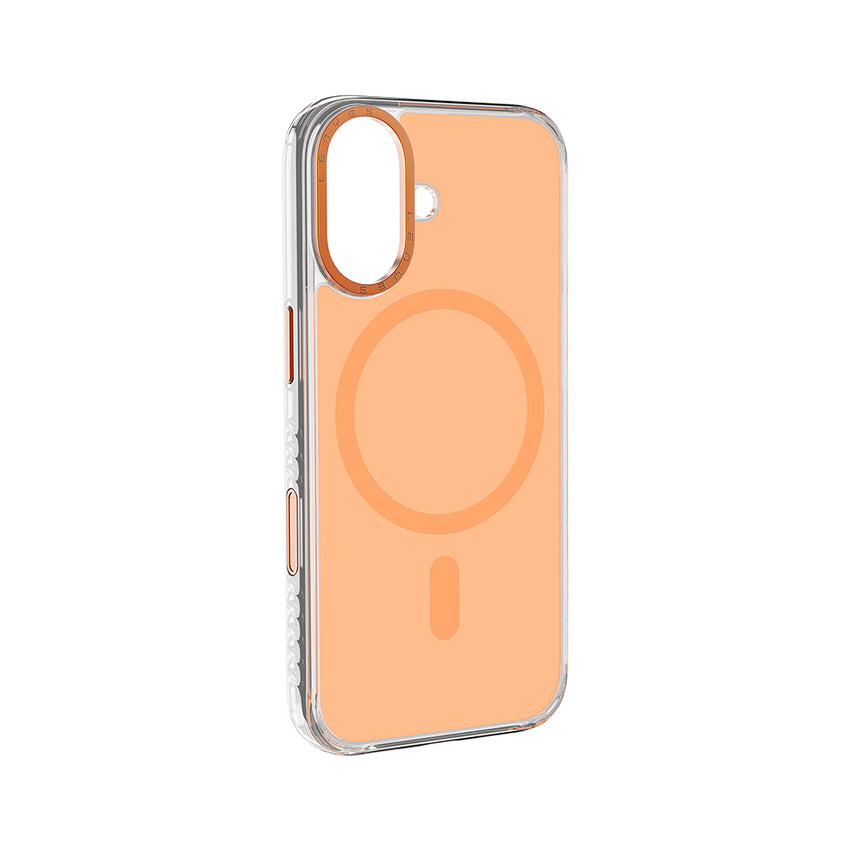 Lenyes Apple iPhone 17 Kılıf M-Safe Şarj Özellikli Metal Kamera Çerçeveli Airbag Tasarımlı Lenyes CK221 Sert PC Kapak