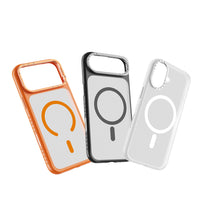 iPhone 17 Kılıf M-Safe Şarj Özellikli Metal Kamera Standlı Lenyes CK226 PC Kapak