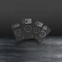 iPhone 17 Pro Kılıf M-Safe Şarj Özellikli Metal Standlı Lenyes CK225 Kevlar Kapak