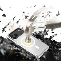 Lenyes Apple iPhone 17 Pro Max Kılıf M-safe Şarj Özellikli Metal Kamera Çerçeveli Airbag Tasarımlı Lenyes CK221 Sert PC Kapak