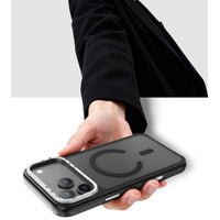 iPhone 17 Pro Max Kılıf | M-safe Şarj Uyumlu Metal Kamera Standlı CK226