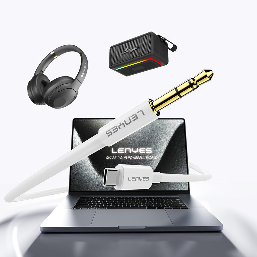 Lenyes AX102 | Type-C to 3.5mm AUX Audio Kablo 1M