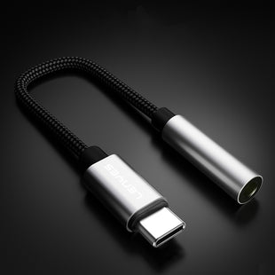 Lenyes AX105 | Type-C to 3.5mm Aux Çevirici Örgülü Ses Adaptörü