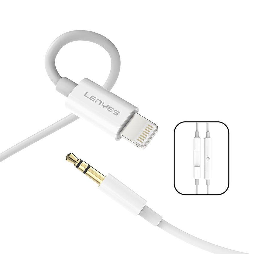 Lenyes AX106 | Lightning to 3.5mm AUX Audio Kablo 1M