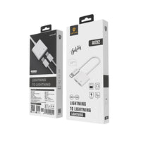 Lenyes AX92 | Lightning to Lightning 2in1 Şarj ve Kulaklık Dönüştürücü Adaptör