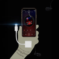 Lenyes AX92 | Lightning to Lightning 2in1 Şarj ve Kulaklık Dönüştürücü Adaptör