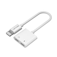 Lenyes AX92 | Lightning to Lightning 2in1 Şarj ve Kulaklık Dönüştürücü Adaptör