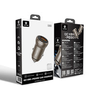 Lenyes CA63 Dual USB-A + Type-C PD Araç Şarj Aleti 30W