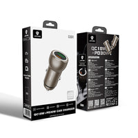 Lenyes CA64 Dual USB-A + Type-C PD Araç Şarj Aleti 30W