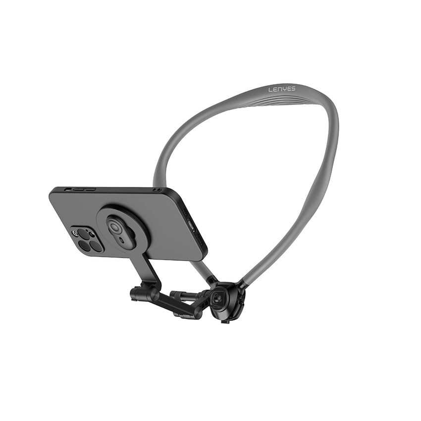 Lenyes CR197 | Eller Serbest Magnetik Boyun Askılı Telefon Tutucu