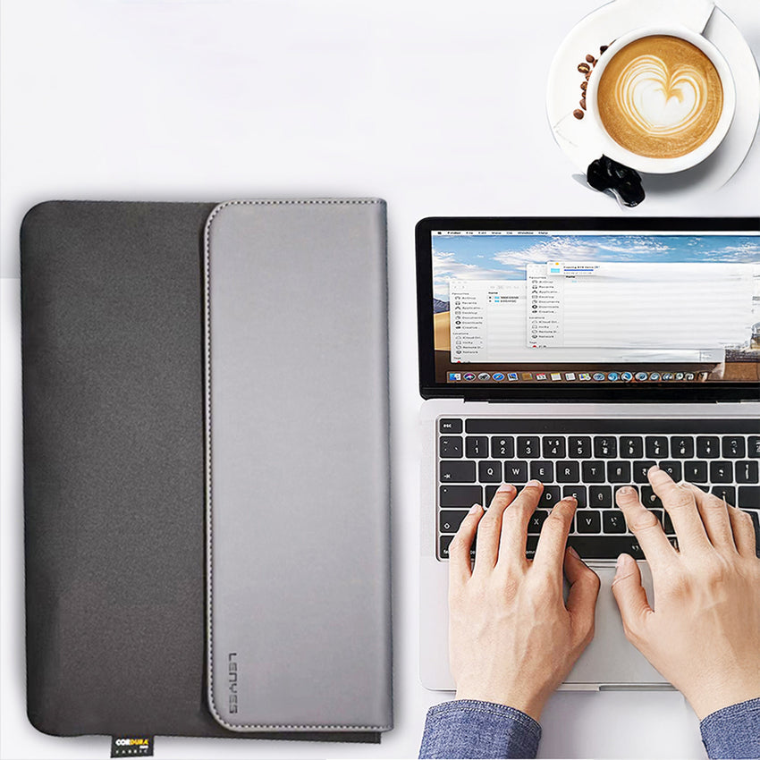 Lenyes LB503 Darbe Emici Su Geçirmez PU Cordura Kumaş 13-14” Laptop Çantası