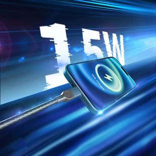Lenyes LC514 | USB-A to Type-C Örgülü 15W Hızlı Şarj & Data Kablosu 1M