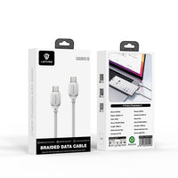 Lenyes Type-C to Type-C Kablo | LC536 60W PD Hızlı Şarj & Örgü Tasarım 1M