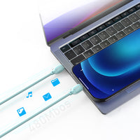 Lenyes Type-C to Type-C Kablo | LC536 60W PD Hızlı Şarj & Örgü Tasarım 1M