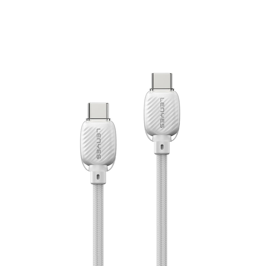 Lenyes Type-C to Type-C Kablo | LC536 60W PD Hızlı Şarj & Örgü Tasarım 1M
