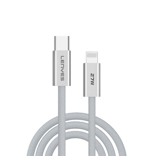 Lenyes LC551 | Type-C to Lightning 27W Örgü Tasarımlı Hızlı Şarj Kablosu 1M