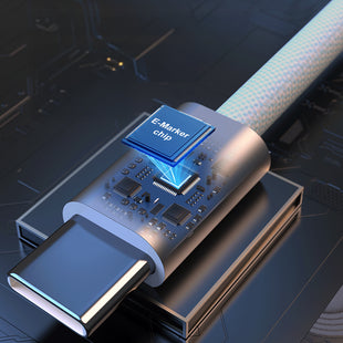 Lenyes LC551 Type-C to Type-C PD 60W Örgü Tasarımlı Hızlı Şarj & Data Kablosu 1M