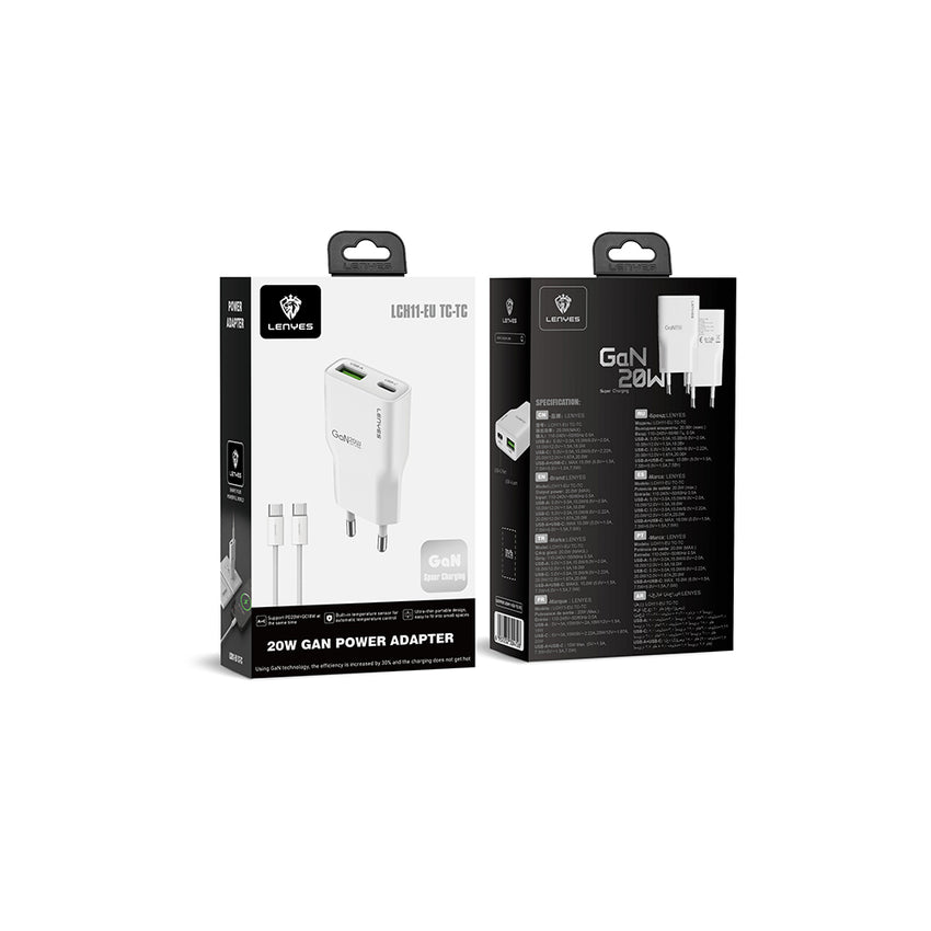 Lenyes LCH11 GaN PD Hızlı Şarj Başlığı 20W