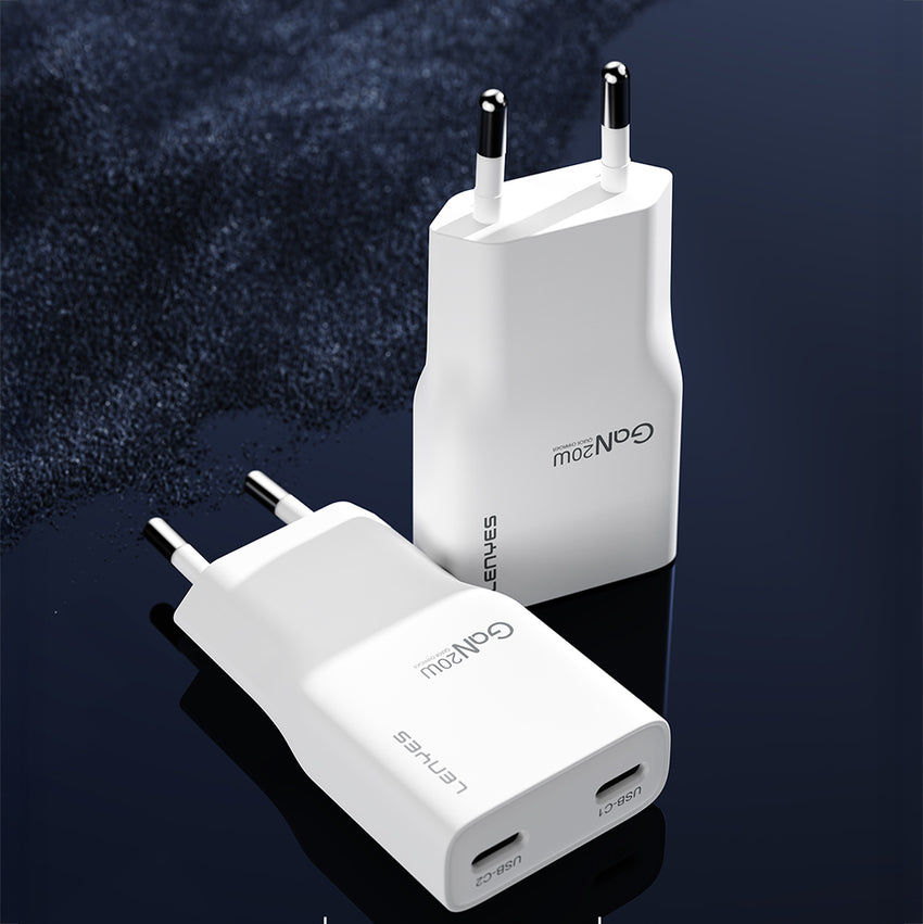 Lenyes LCH15-EU | GaN PD 20W Hızlı Şarj Seti Type-C to Type-C
