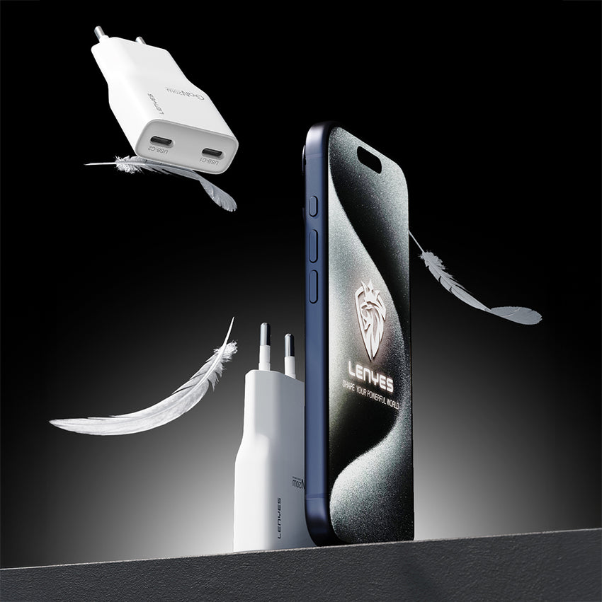 Lenyes LCH15-EU | GaN PD 20W Hızlı Şarj Seti Type-C to Type-C