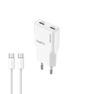 Lenyes LCH15-EU | GaN PD 20W Hızlı Şarj Seti Type-C to Type-C