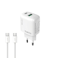 Lenyes LCH91-TC-TC | GaN Teknolojili Type-C to Type-C PD & USB Hızlı Şarj Seti 20W