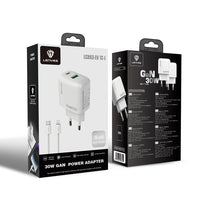 Lenyes LCH93-TC-L | Type-C to Lightning GaN Teknolojili PD ve USB Hızlı Şarj Seti 30W