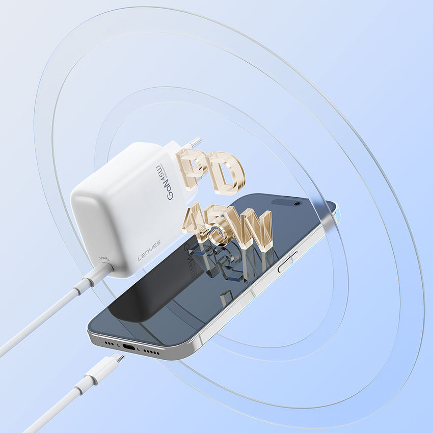 Lenyes LCH94 | Type-C GaN Teknolojili PD Hızlı Şarj Başlığı 45W