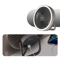 Lenyes LHF11 4 Kademeli LED Işıklı Çok Fonksiyonlu Sessiz Soğutucu Fan | 8000mAh Powerbank Özellikli