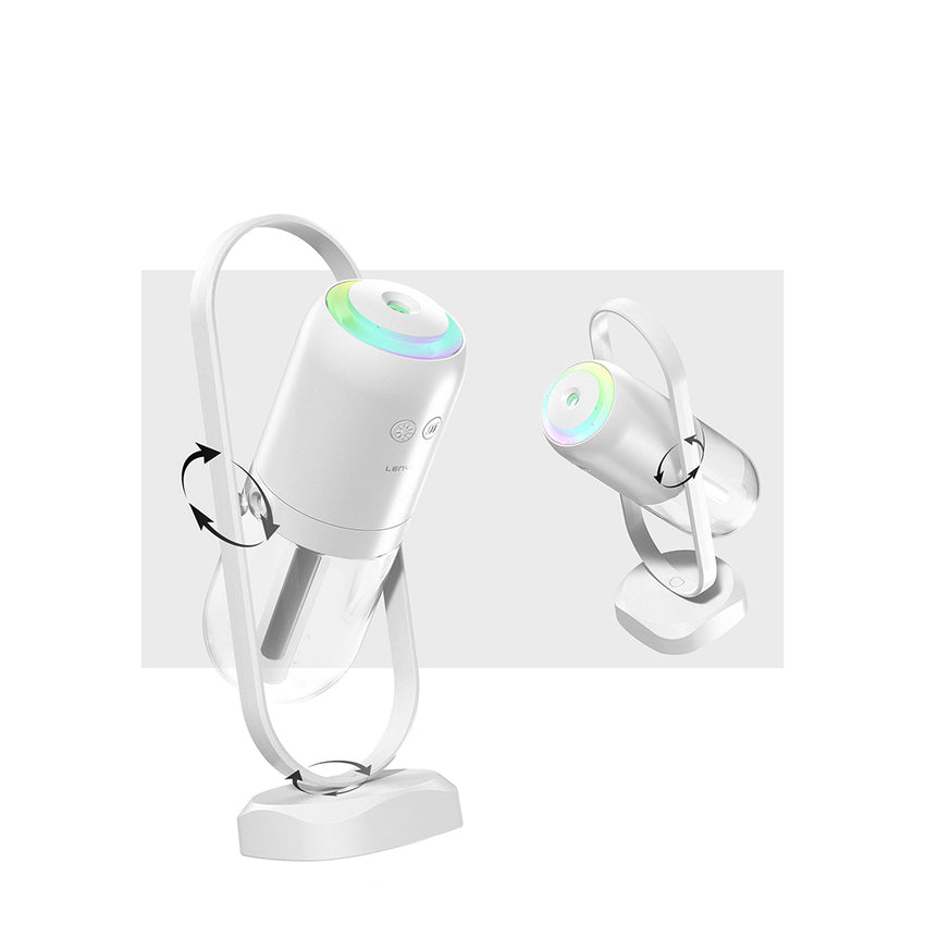 Lenyes LHU04 RGB Işıklı Kum Saati Tipi Sessiz Hava Nemlendirici