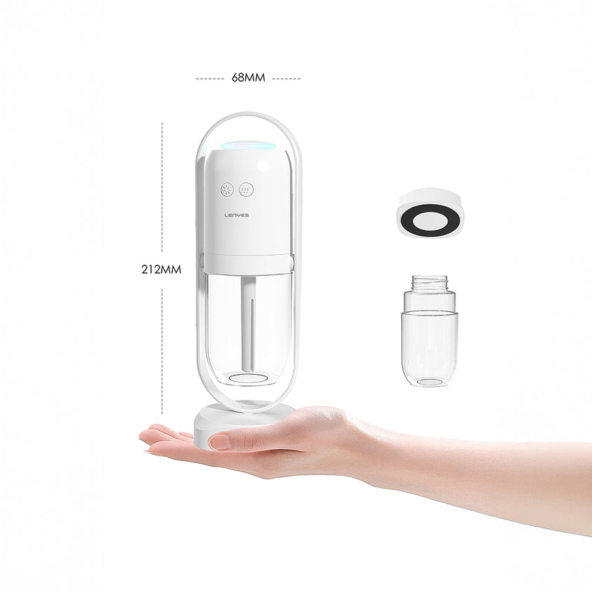Lenyes LHU04 RGB Işıklı Kum Saati Tipi Sessiz Hava Nemlendirici