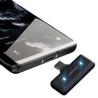 Lenyes LM205 2in1 Type-C & Lightning Bağlantılı Yapay Zeka Gürültü Engelleyicili Kablosuz Yaka Mikrofonu