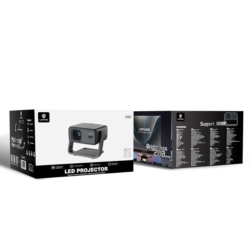 Lenyes LPR03 | 2.69” LCD 200 ANSI Lümen PTZ Projektör Yansıtma Cihazı