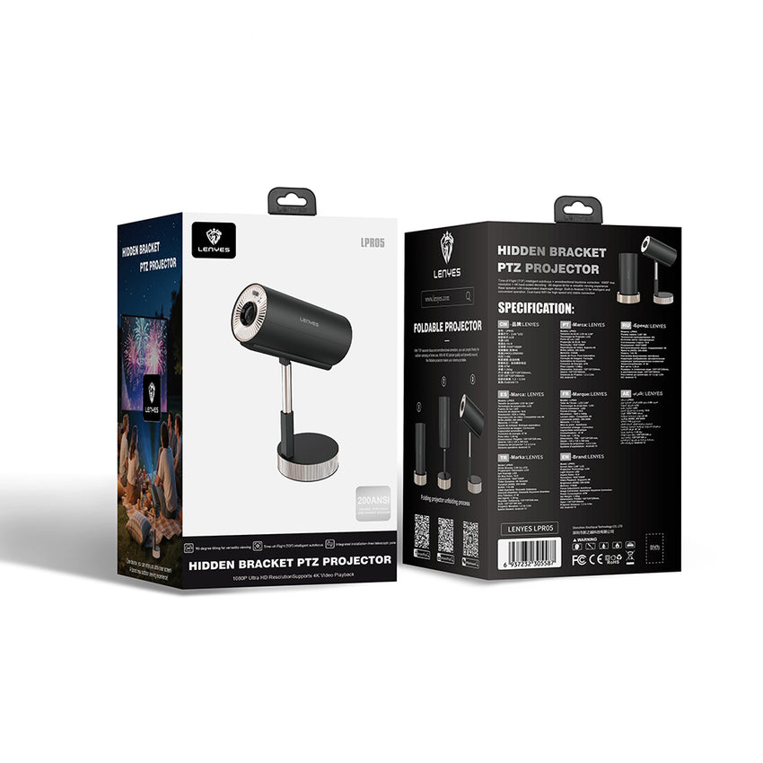 Lenyes LPR05 | 2.69 inç LCD 200 ANSI Lümen Projektör Android 13