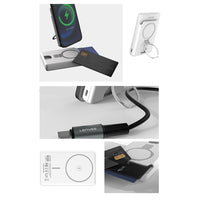 Lenyes PW0006D | PD 20W Hızlı Şarj Kartlıklı Standlı Wireless Powerbank 15W 5000mAh