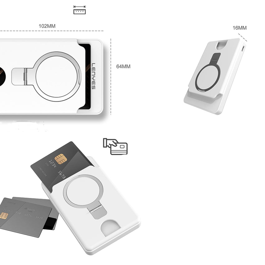 Lenyes PW0006D | PD 20W Hızlı Şarj Kartlıklı Standlı Wireless Powerbank 15W 5000mAh