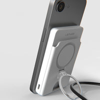 Lenyes PW0006D | PD 20W Hızlı Şarj Kartlıklı Standlı Wireless Powerbank 15W 5000mAh