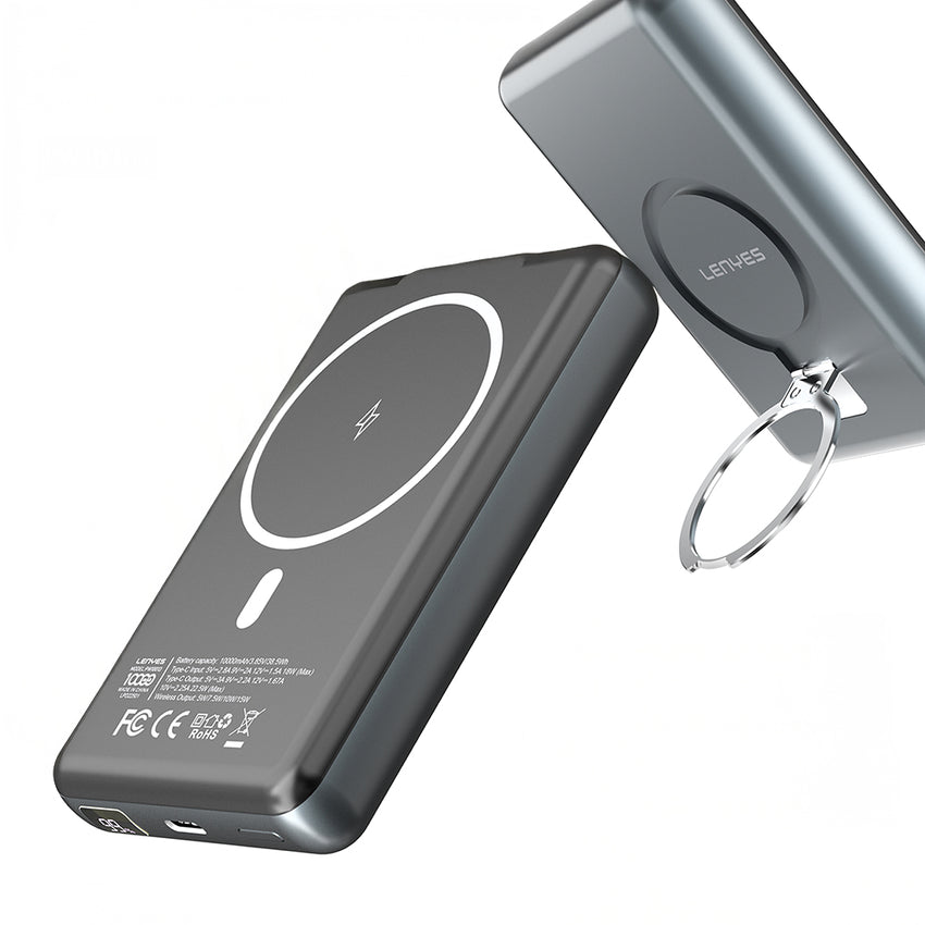 Lenyes PW1001D | PD 22.5W Hızlı Şarj Standlı Wireless Powerbank 15W 10000mAh