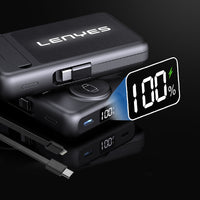 Lenyes PW1003D 22.5W Dijital LED Ekranlı Standlı Wireless Powerbank 15W 10000mAh – Kablosuz & Kablolu Şarj
