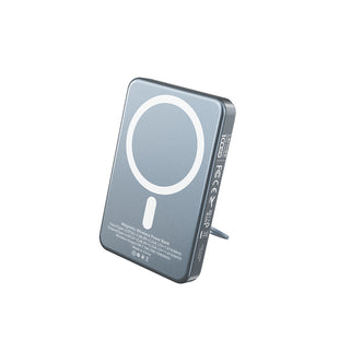 Lenyes PW0007D 20W Dijital LED Ekranlı Yüzük Standlı Wireless Powerbank 15W 5000mAh
