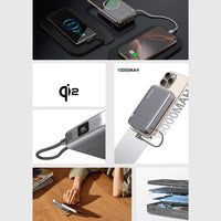 Lenyes PW1009D | 35W Hızlı Şarj Destekli Katlanabilir Standlı 10000mAh Wireless Powerbank