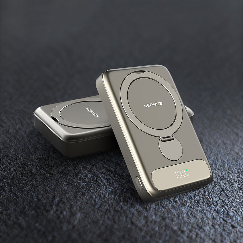 Lenyes PW1012D PD 20W 360° Döner Standlı Kablosuz Powerbank 15W 10000mAh