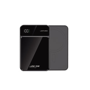 Lenyes PW126D | 22.5W Hızlı Şarjlı Manyetik Kablosuz & LED Ekranlı Powerbank 10000mAh