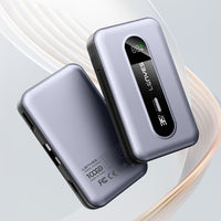 Lenyes PX1002D | 35W Hızlı Şarj Destekli Entegre 2 Kablolu Dijital LED Ekranlı Powerbank 10000mAh