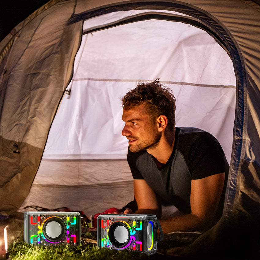 Lenyes S843 RGB Işıklı | Taşınabilir 20W TWS Bluetooth Hoparlör v5.3