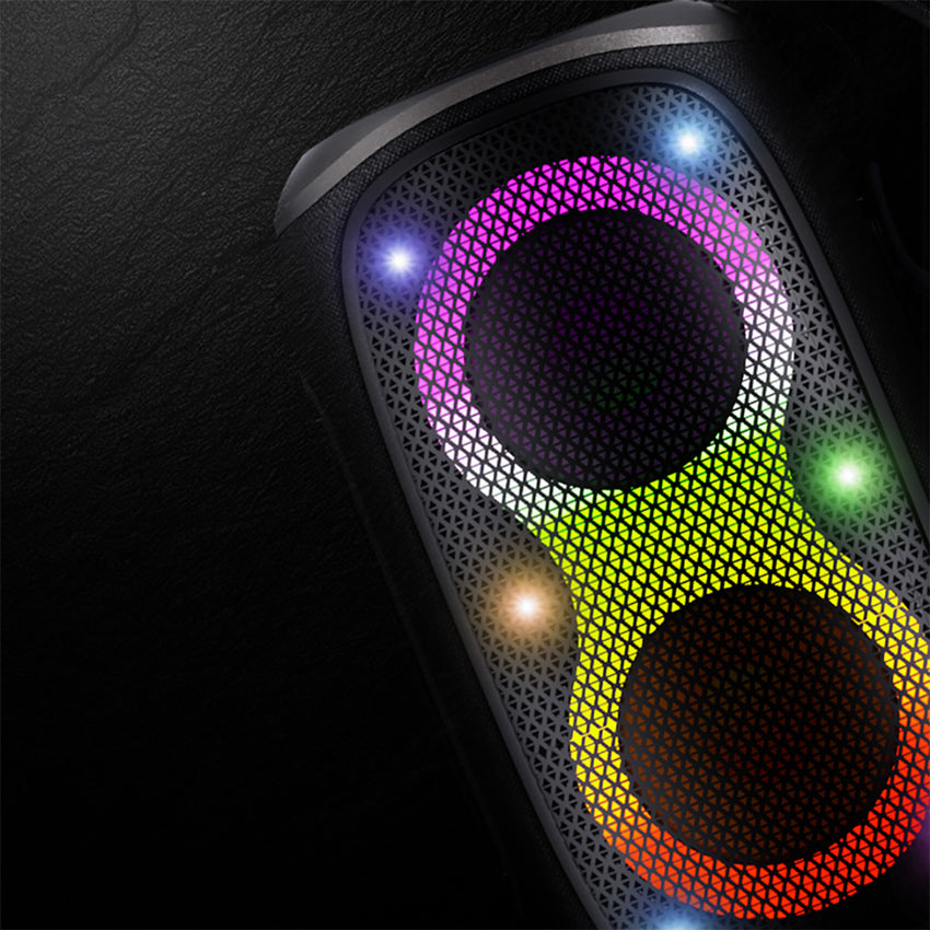 Lenyes S865 RGB Işıklı Bluetooth Speaker | 40W Güç & 6 Saat Pil